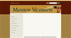 Desktop Screenshot of monroevicariate.com