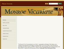 Tablet Screenshot of monroevicariate.com